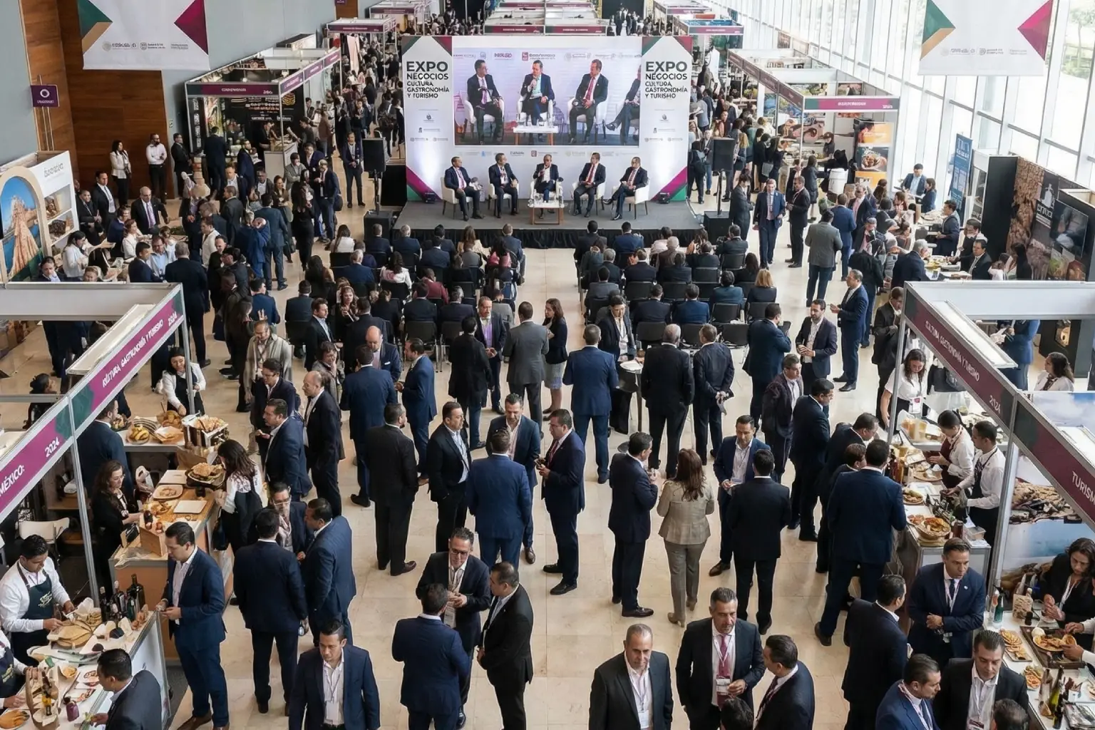 Zona de exposición empresarial