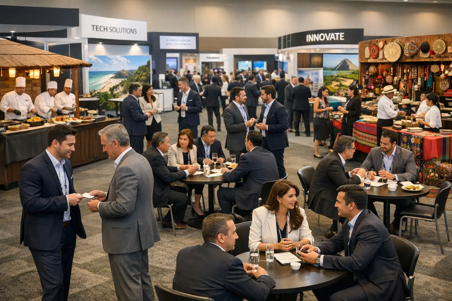 Zona de exposición empresarial